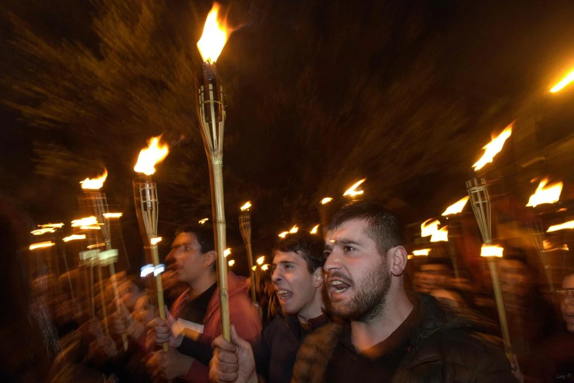 Armenians commemorate on April 24, the 104th anniversary of the killing of 1.5 million by Ottoman forces, as a fierce dispute still rages with Turkey over Ankara’s refusal to recognize the mass murder as genocide. (AFP)