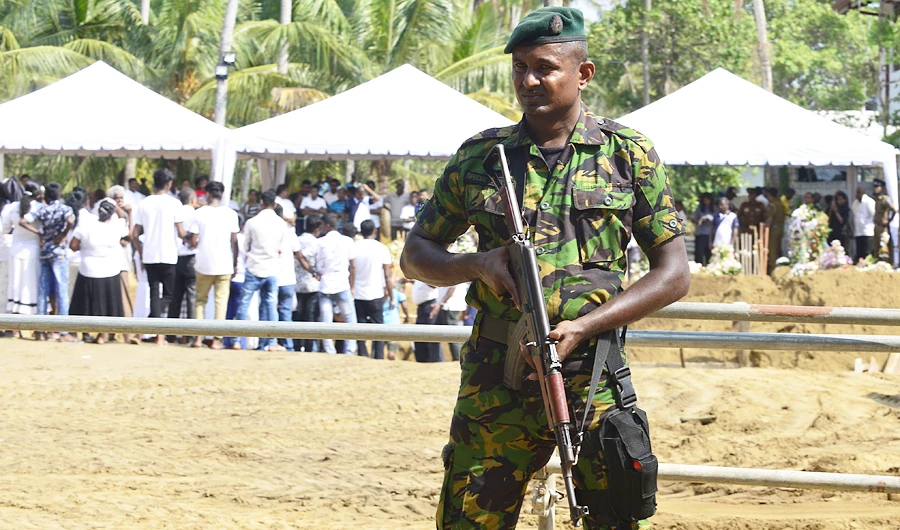 The Sri Lankan leader said that law enforcement agencies had acted swiftly to identify and arrest those responsible for acts of terrorism. (AFP)