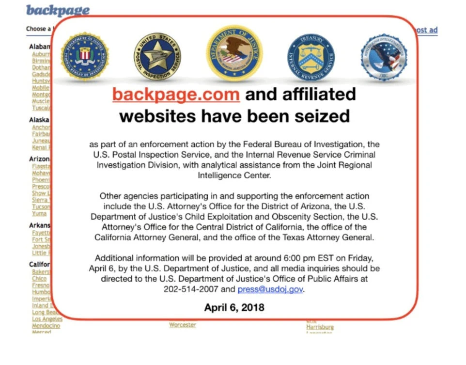 Sex website shuts down in US, blaming ‘dumb’ trafficking laws
