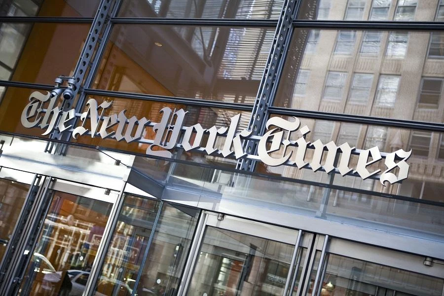 The New York Times apologized on Twitter for the “error in judgment” of publishing the cartoon. (File/AFP)