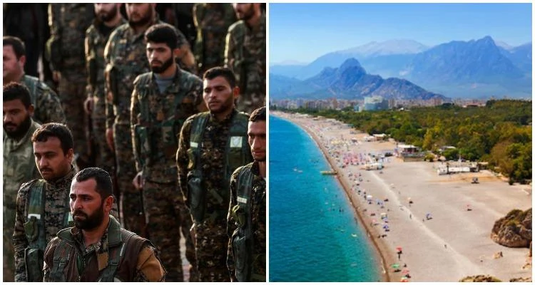 British tourists are being told to be vigilant if traveling to Turkey after security officials warned of “terror nests” in bordering countries, especially Kurdish militia. (AFP)