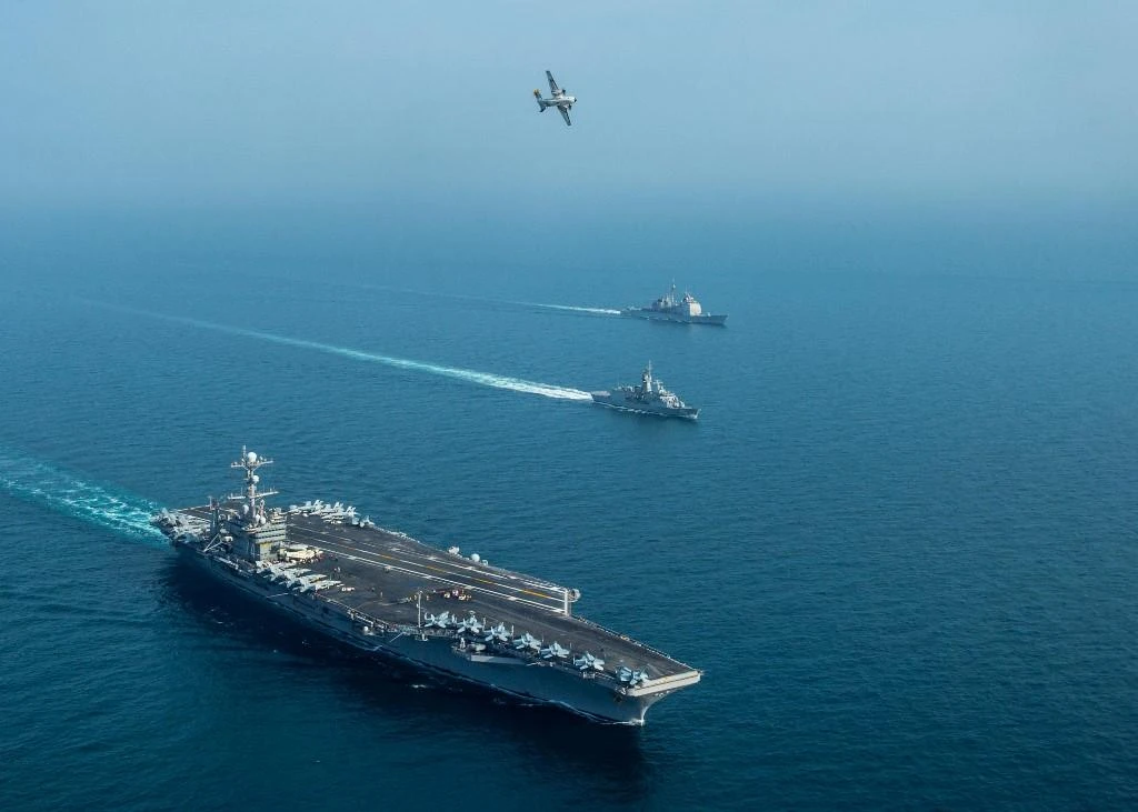 The video did not specify what vessels are on the footage. (AFP/File)
