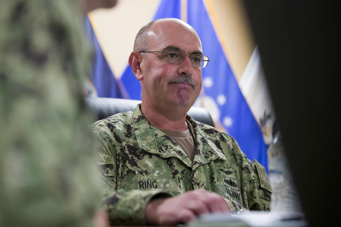 Navy Rear Admiral John Ring was removed Saturday as commander, Joint Task Force-Guantanamo. (AP Photo)