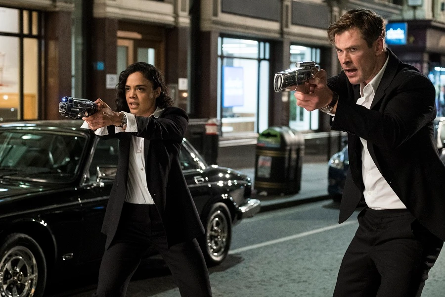 Back in Black: On the set of ‘MiB International’