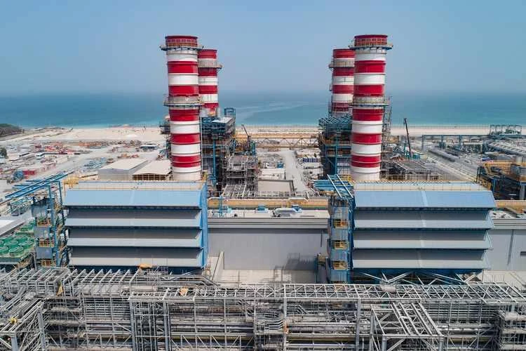 Dubai Electricity and Water Authority’s (DEWA) M-Station power and desalination plant in Jebel Ali, Dubai. (Reuters)