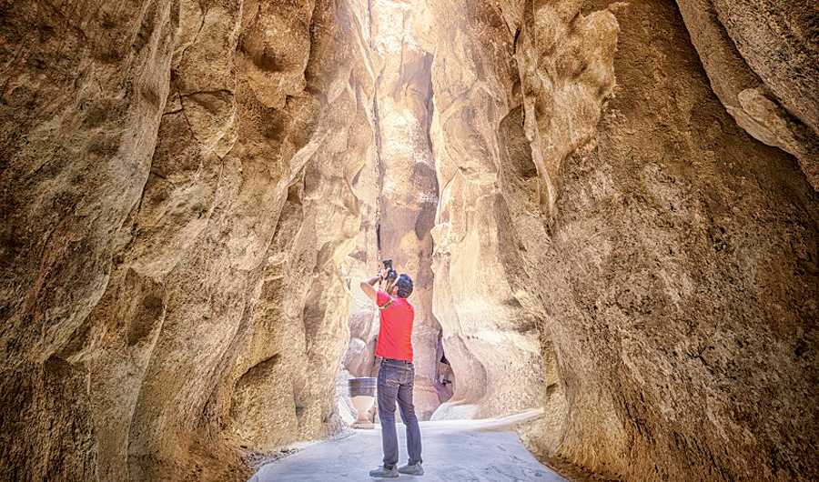 Al-Qarah Mountain. (Photo/Saudi Tourism)