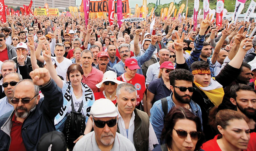 Turkey detains dozens as protests mark May Day rally