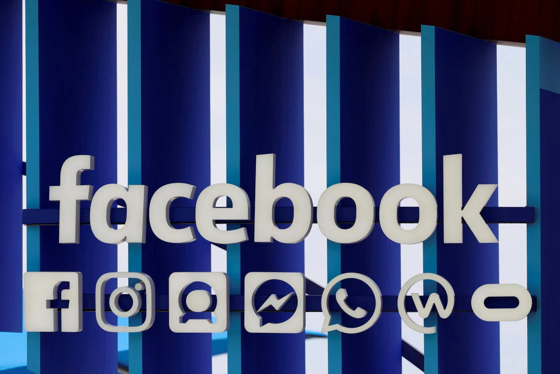 A Facebook panel is seen during the Cannes Lions International Festival of Creativity, in Cannes, France, June 20, 2018. (File/Reuters/Eric Gaillard)