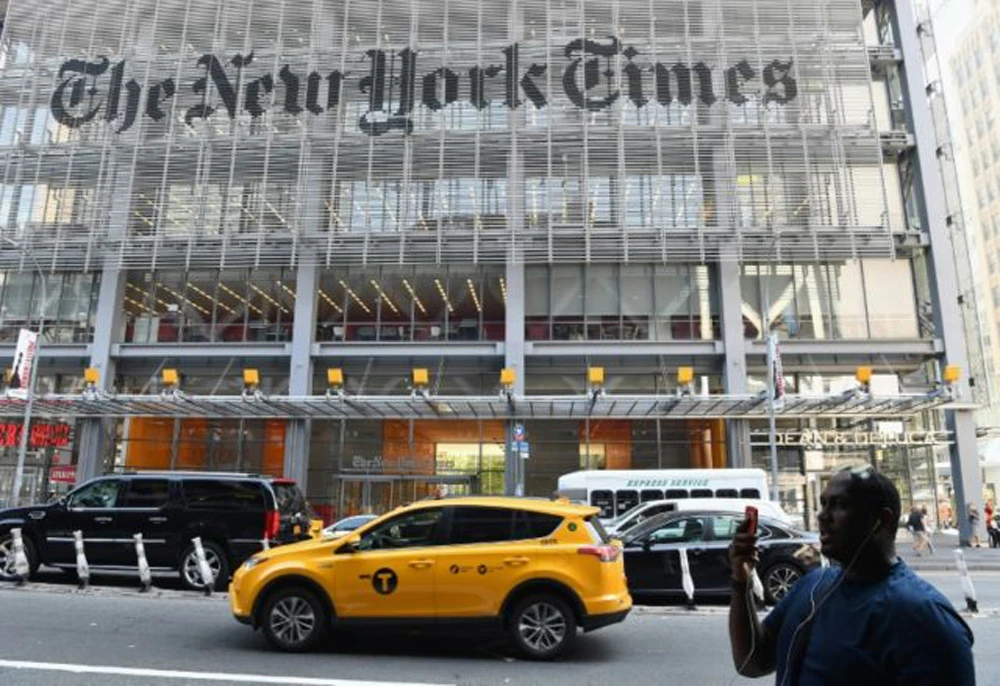The Times blamed a ‘faulty’ oversight process and publisher AG Sulzberger outlined steps to avert a recurrence. (AFP)