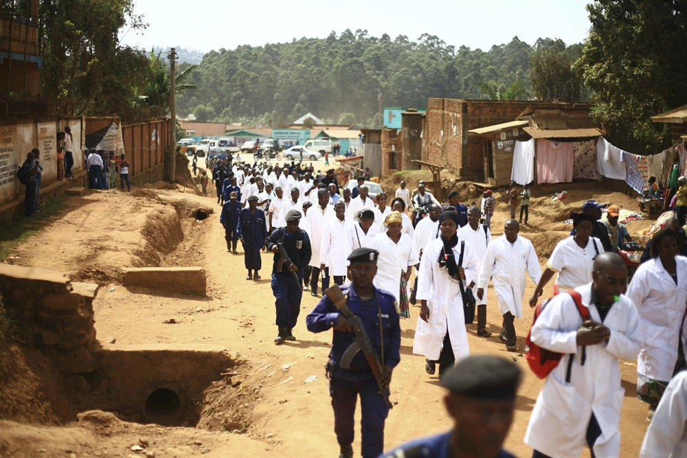 Congolese refugees cross illegally into Uganda, raising risk of Ebola