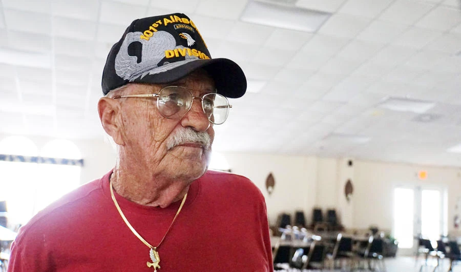 Jerry Cooper speaks to AFP during an interview in the community center of his neighborhood in Fort Myers, Florida, on April 23, 2019. (AFP / Leila Macor)
