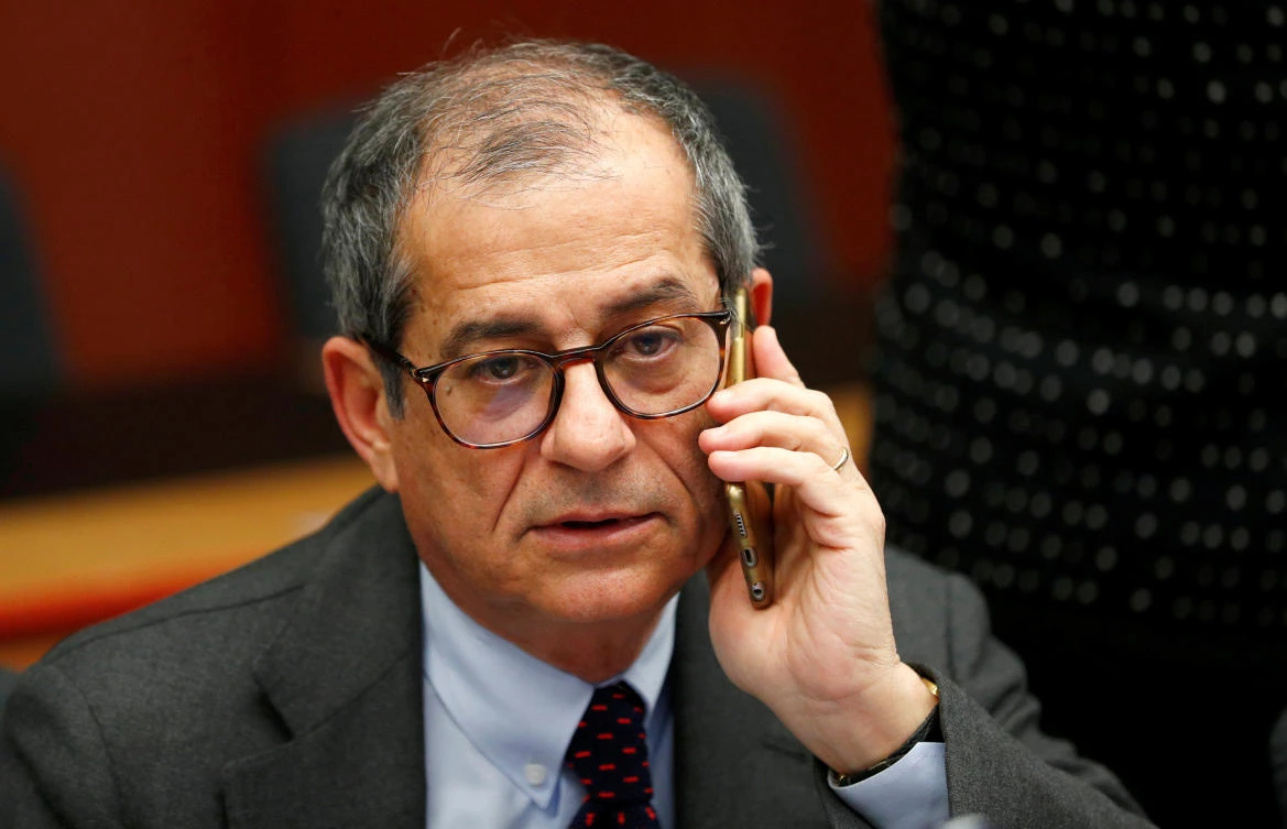 Italian Economy Minister Giovanni Tria attends a euro zone finance ministers meeting in Brussels, Belgium January 21, 2019. (File/Reuters/Francois Lenoir)