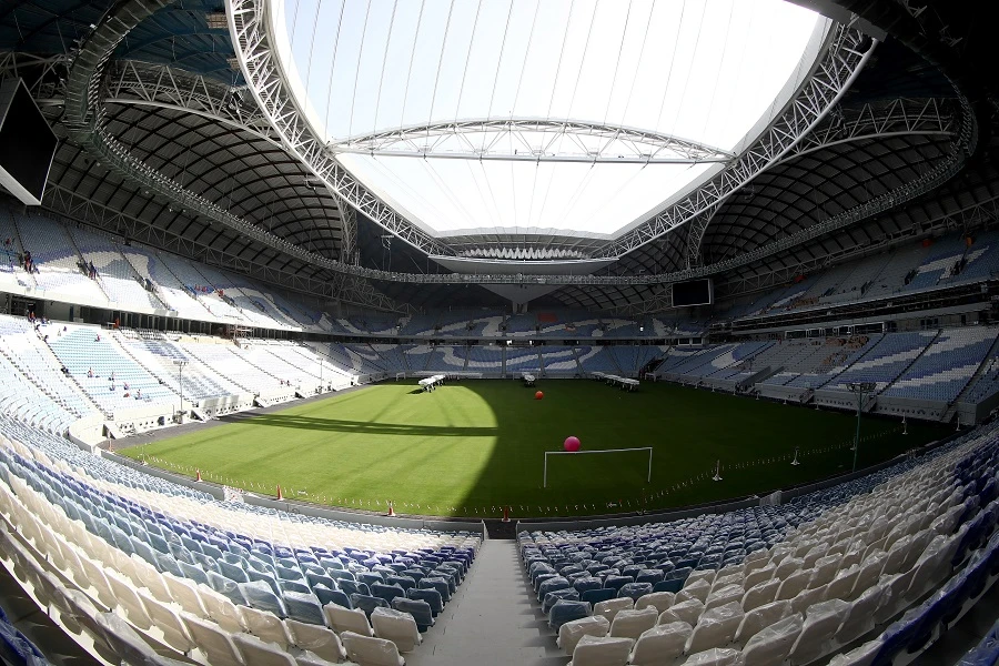 The mocked venue was designed by London-based Iraqi architect Zaha Hadid. (File/AFP)