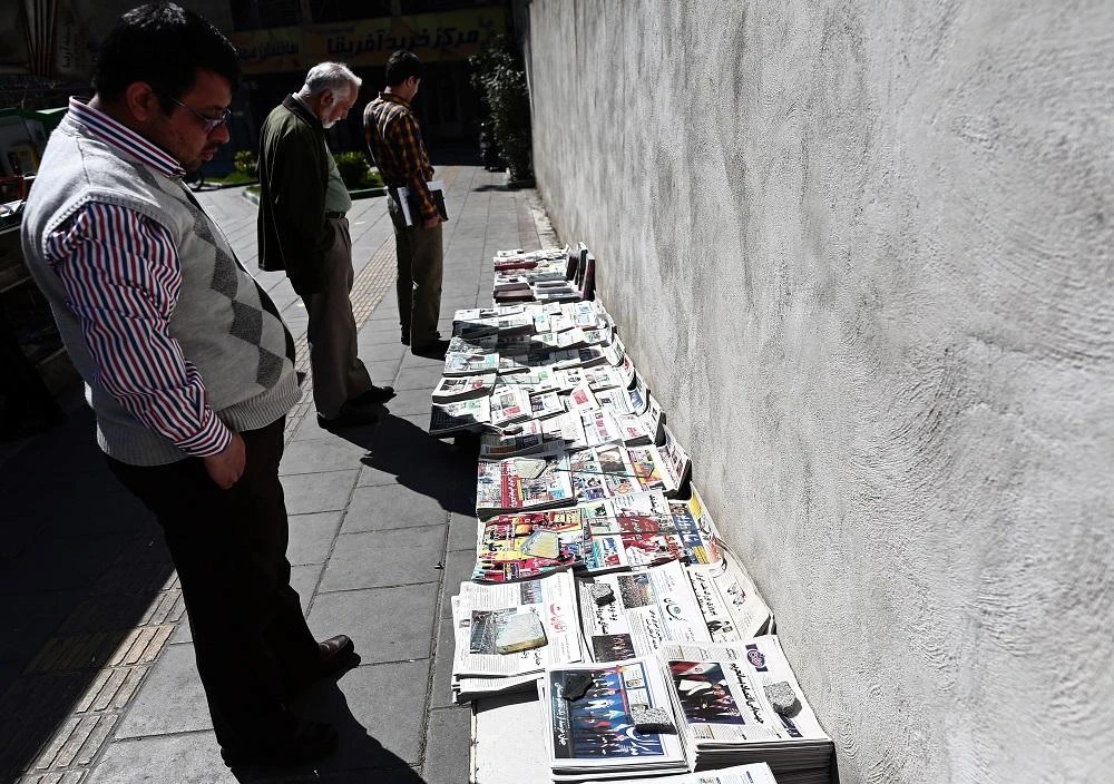 An Iranian newspaper says one of its reporters was detained by police earlier this week while she was covering a protest marking International Workers’ Day. (File/AFP)