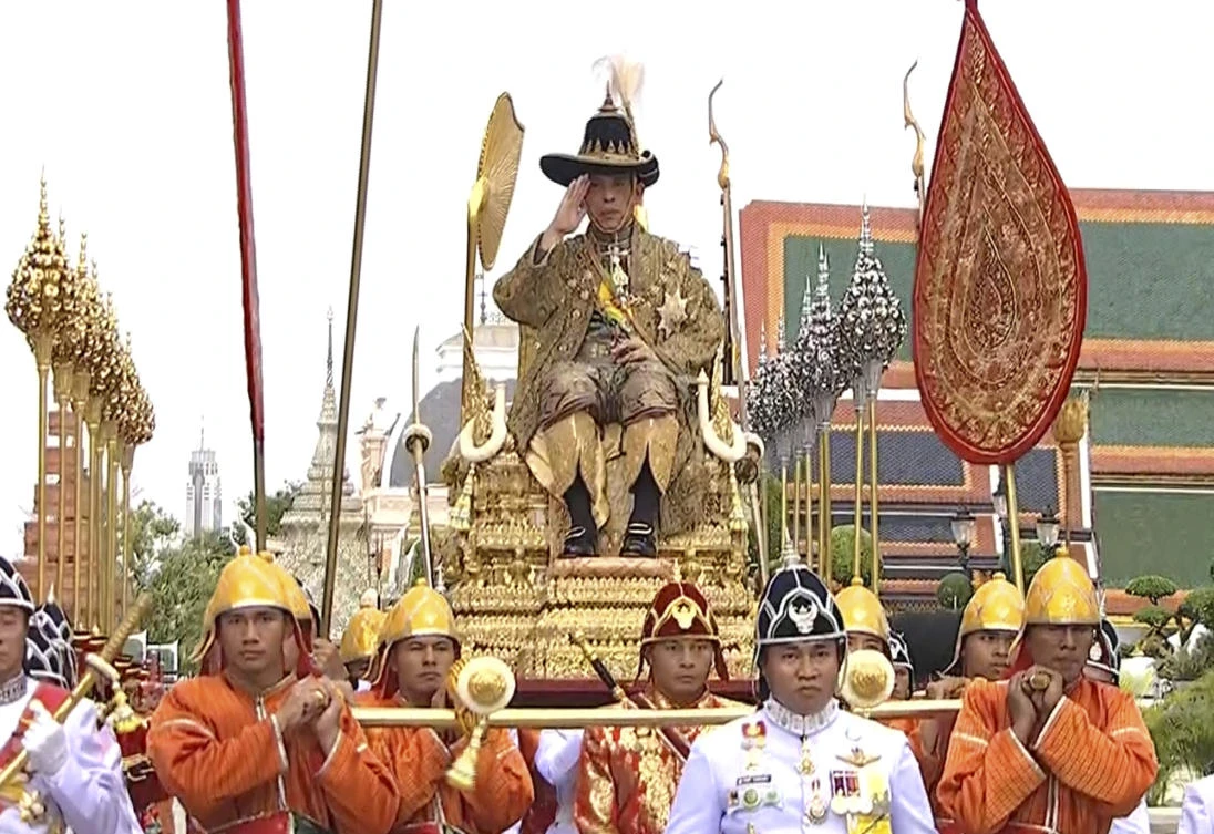 ‘I shall reign with righteousness’: Thailand crowns king in ornate ceremonies