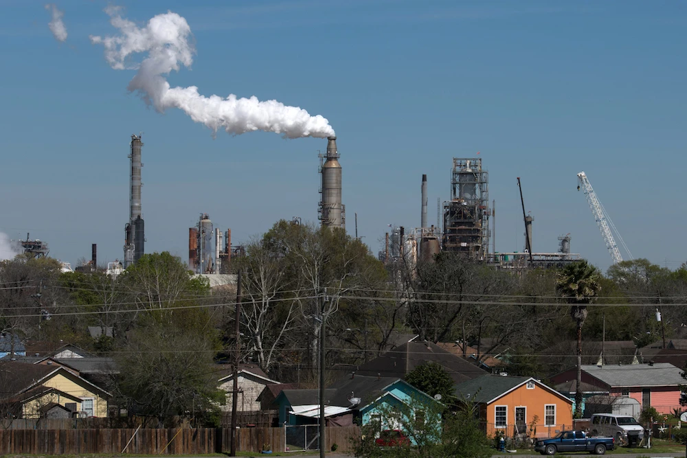 The Valero oil refinery near the Houston Ship Channel, part of the Port of Houston in Houston, Texas. (File/AFP)