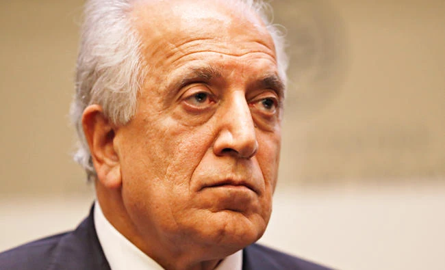 In this Feb. 8, 2019, file photo, Special Representative for Afghanistan Reconciliation Zalmay Khalilzad pauses while speaking about the prospects for peace, at the U.S. Institute of Peace, in Washington. (AP)