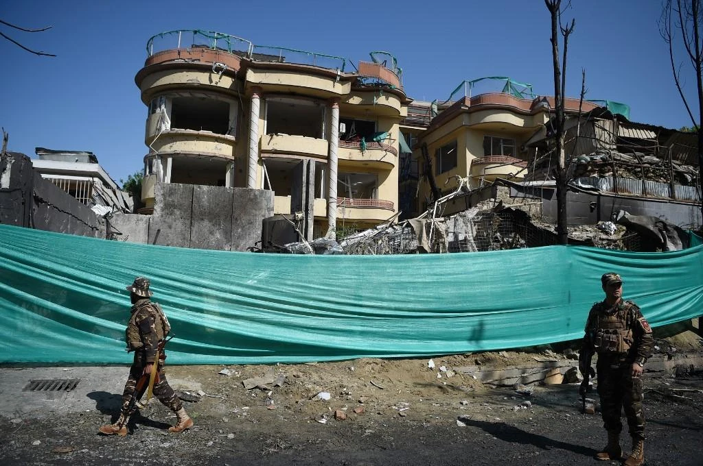 Taliban militants exploded a car in the area, which caused windows of nearby buildings to collapse. (AFP/File)