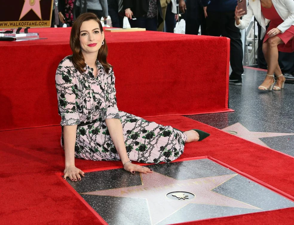 Anne Hathaway gets Hollywood Walk of Fame star
