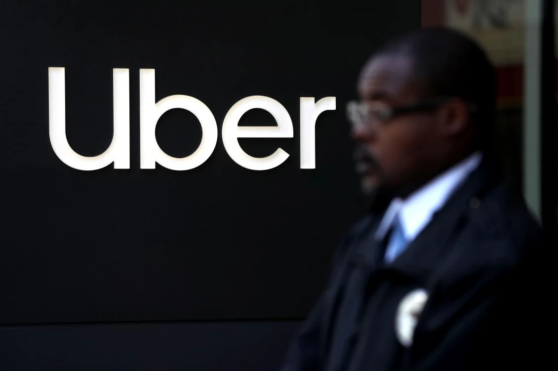 Ride share drivers from Uber and Lyft staged a protest on May 8, ahead of Uber’s anticipated Initial Public Offering on the New York Stock Exchange. (AFP)