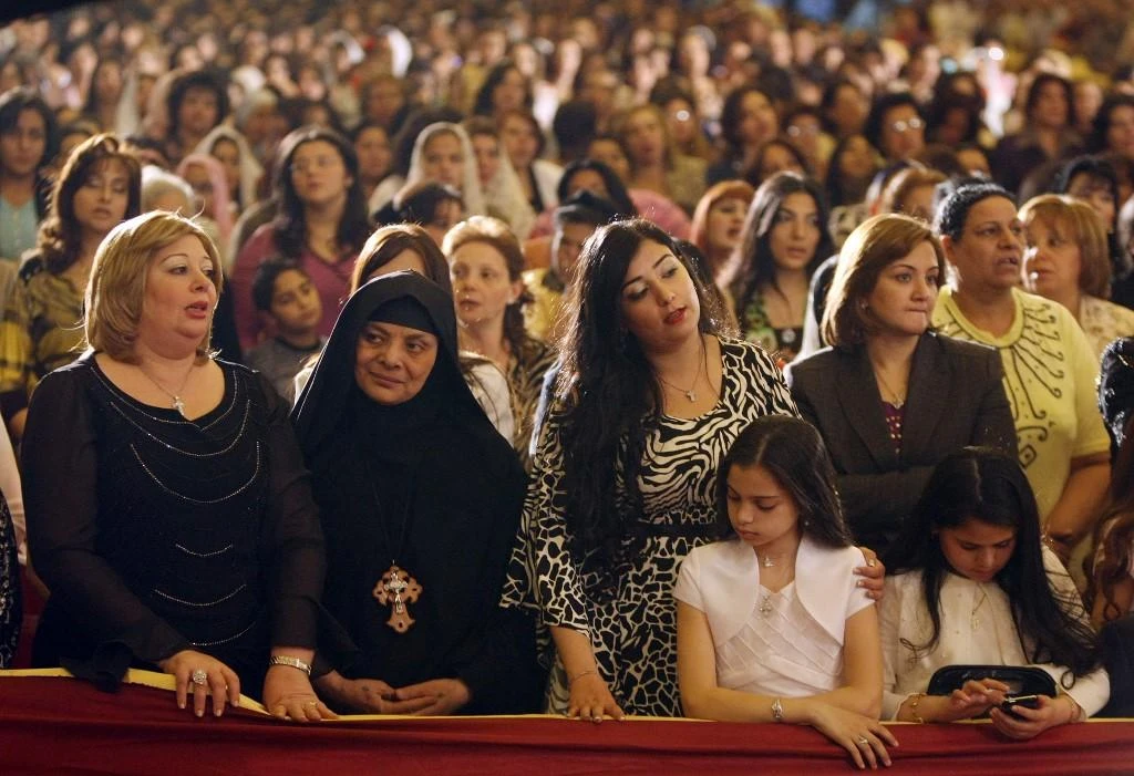 A Coptic priest’s comments about women’s clothing being too revealing in churches has sparked a heated debate this week among Egyptian Christians. (File/AFP)