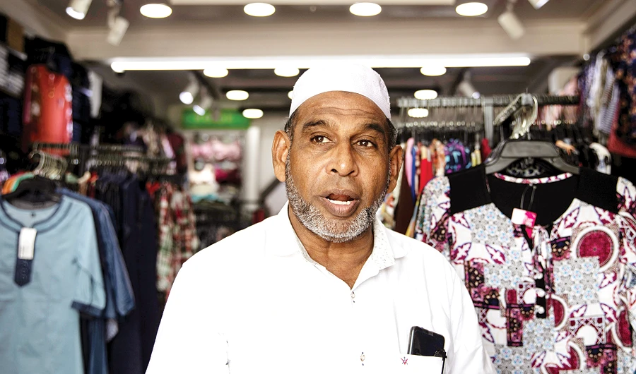 Mohammed Kaleel, vice president of Batticaloa Traders Association, has voiced concern about calls to boycott Muslim-run businesses. (Reuters
