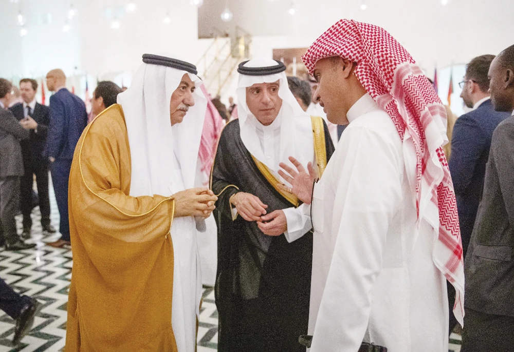 Saudi Arabia’s Foreign Ministry holds iftar for the heads of the Kingdom’s diplomatic missions in Riyadh. (SPA)