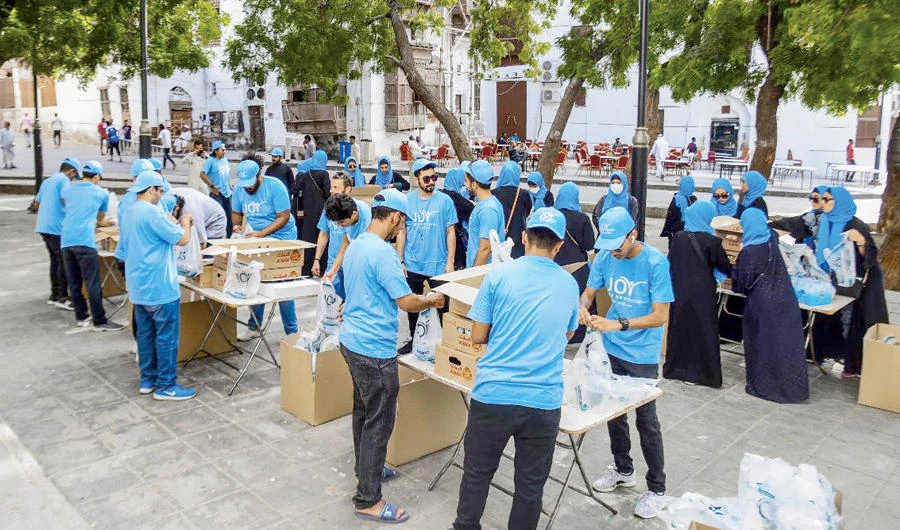 Joy of Youth has expanded volunteer work to include free medical checks for people and projects during Ramadan. (Supplied)