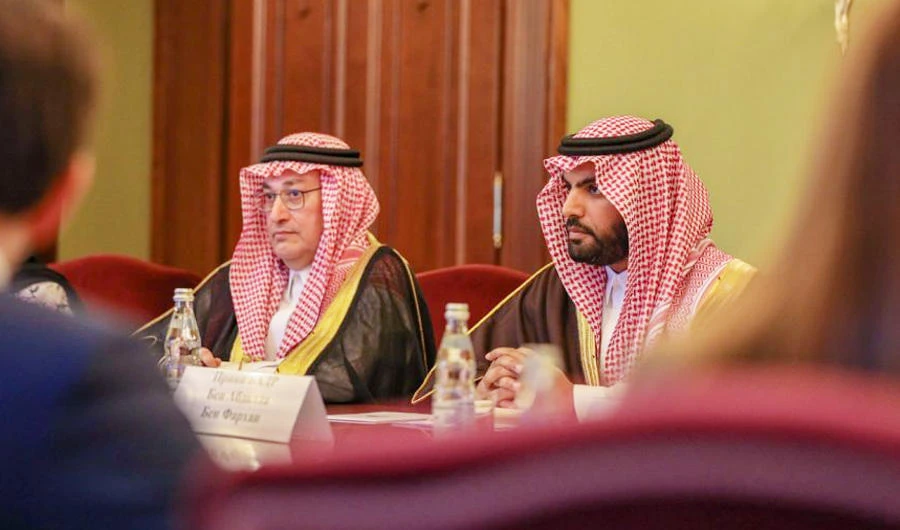 Saudi culture minister meets Russian counterparts in Moscow. (SPA)