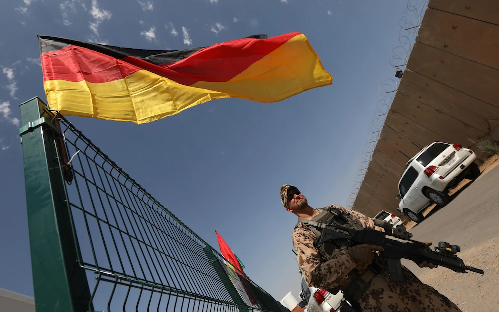 A German military advisor at the military camp of Mirra on the outskirts of Erbil, northern Iraq. (AFP/ File photo)