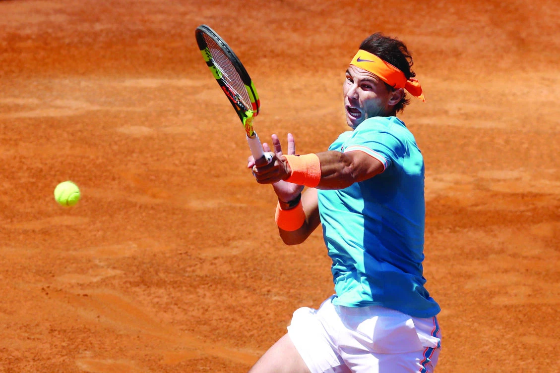 Spain's Rafael Nadal in action during his second round match against France's Jeremy Chardy on Thursday. Reuters