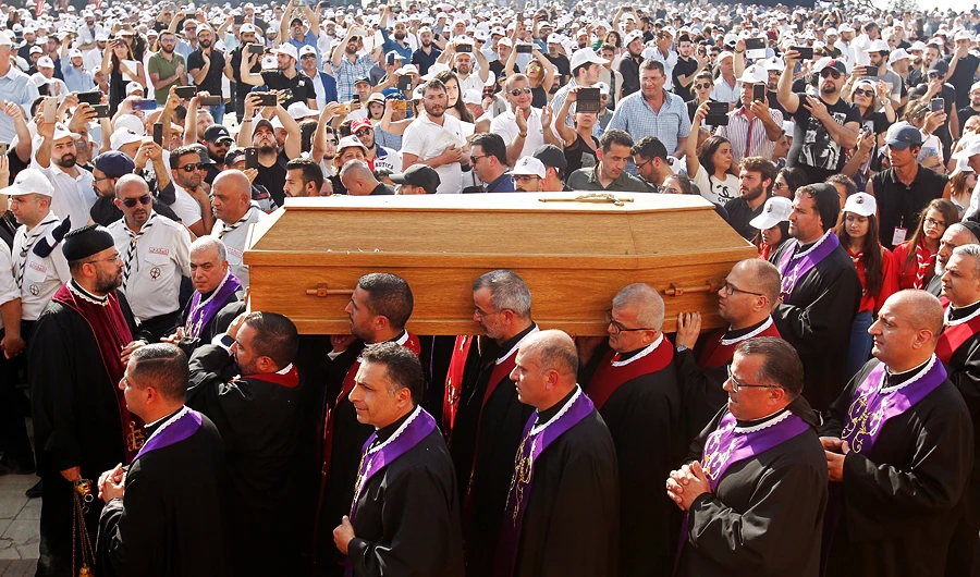 Sfeir was elected as the 76th Patriarch of the Maronite Church in 1986 and resigned in 2011 to be succeeded by Patriarch Bechara Al-Rahi. (Reuters)