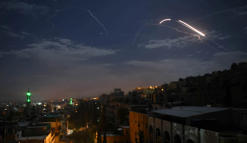 Syrian state television said air defences intercepted projectiles over Damascus. (AFP/File photo)