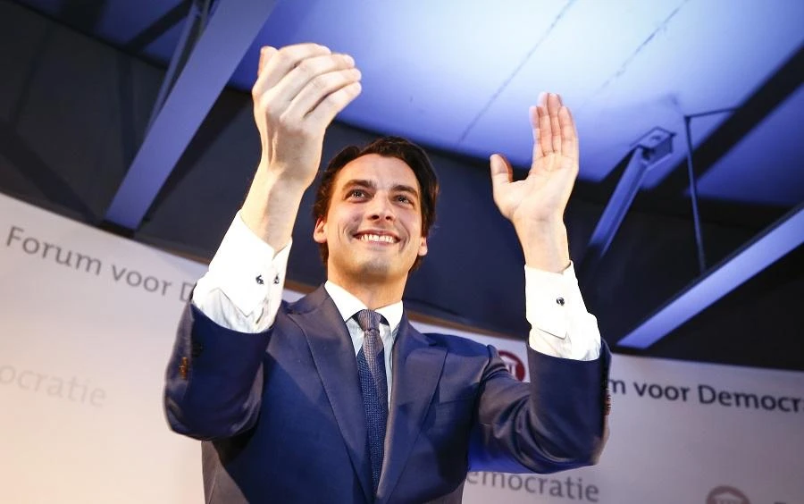 Classics-quoting climate skeptic Thierry Baudet’s party is on course to beat Prime Minister Mark Rutte’s Liberals when the Netherlands votes on Thursday. (File/AFP)