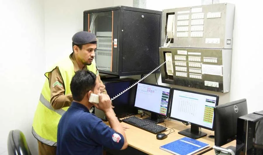 The department is raising safety awareness through broadcasts for residents and pilgrims on social media platforms and screens throughout the city.