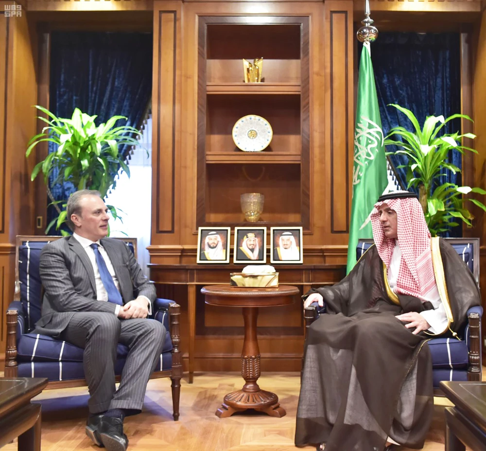 Al-Jubeir meets European envoys in Riyadh