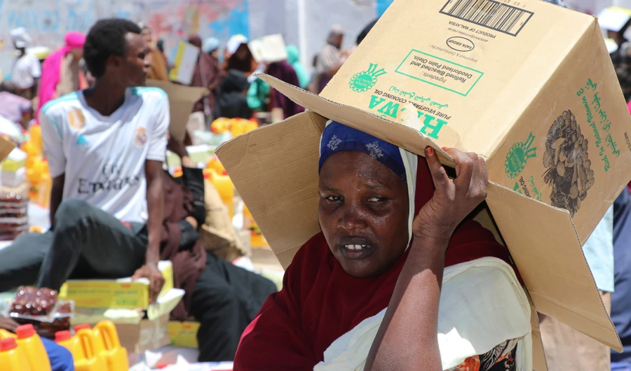 Large segments of the Somali population face poverty and a lack of food. (AFP)