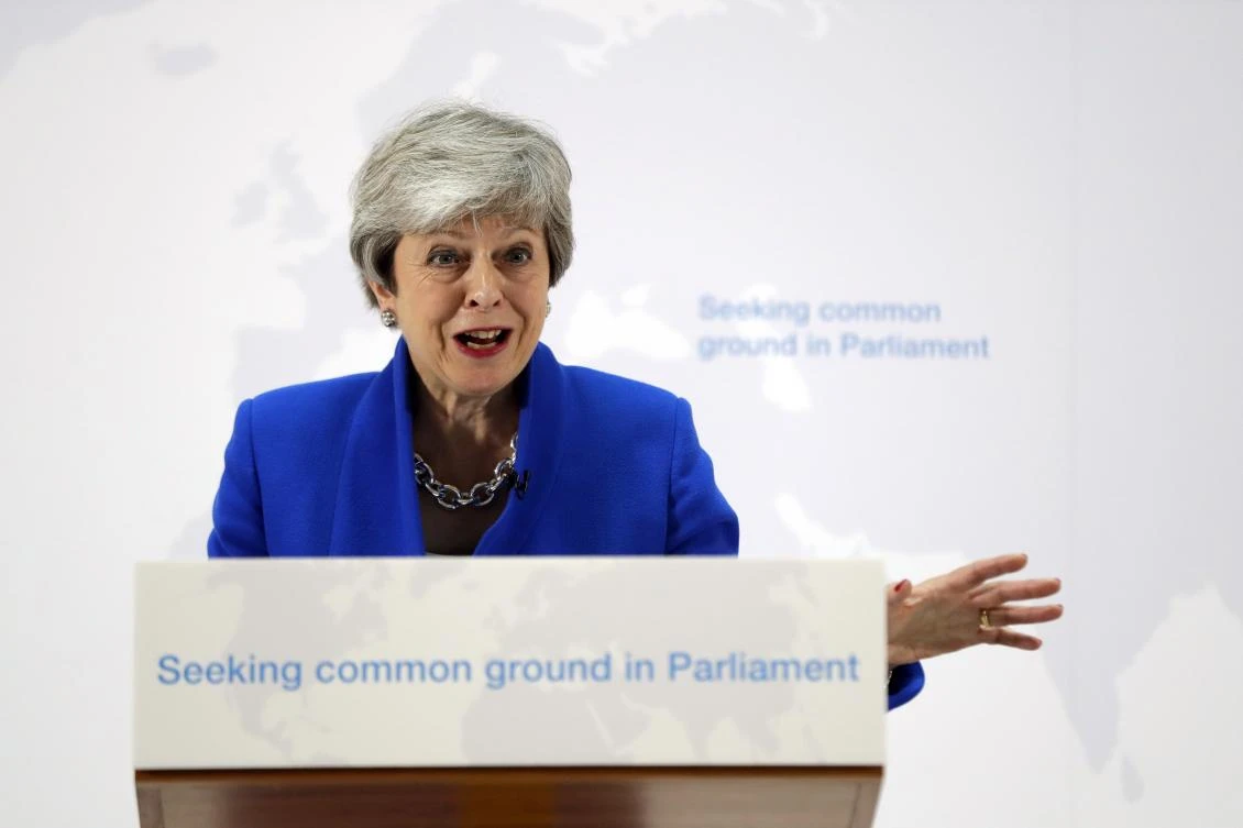 Labour leader Jeremy Corbyn said that the Withdrawal Agreement Bill, being pushed by British PM Theresa May, was ‘largely a rehash of the government’s position.’ (AP)