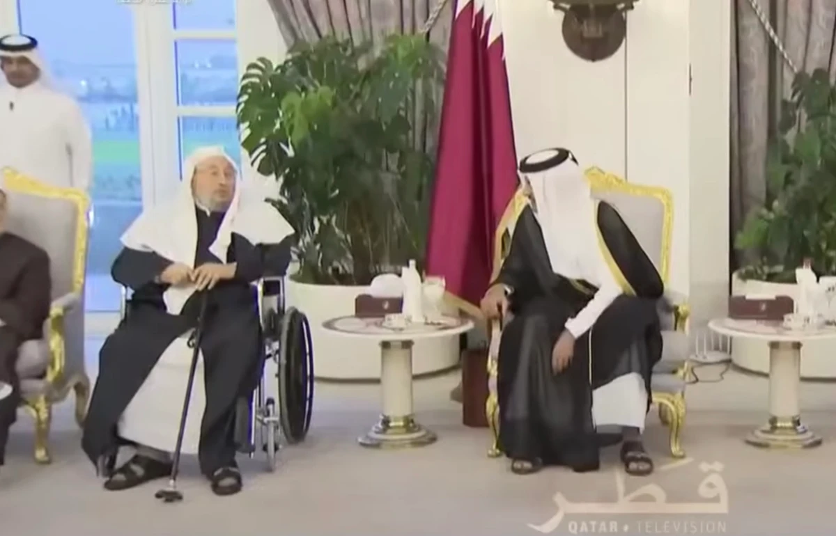 Hate preacher Al-Qaradawi gets ‘best seat in house’ at Qatar emir’s banquet
