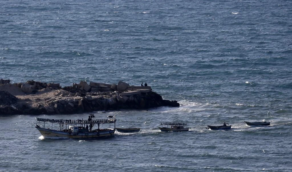 The additional nautical miles allow Gaza fishermen to catch more valuable species. (AFP/File)