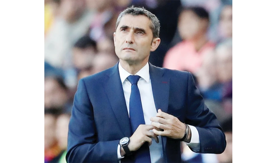 Barcelona coach Ernesto Valverde