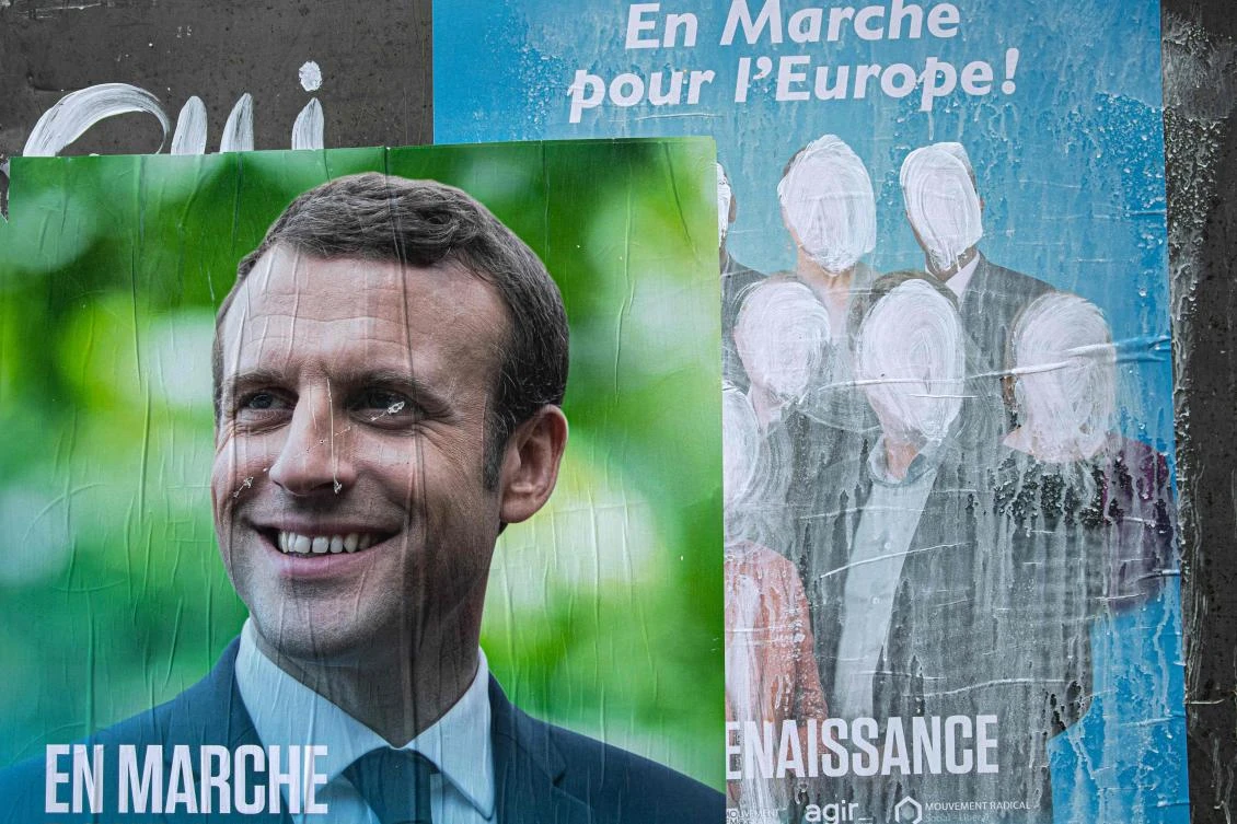 President Emmanuel Macron will find it tricky to challenge the dominance of the conservative European People’s Party and the Socialists and Democrats in the 751-seat parliament. (AFP)