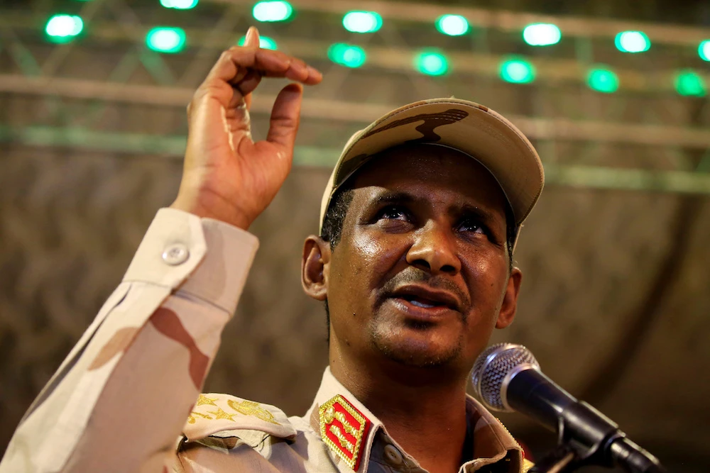 General Mohamed Hamdan Dagalo said the Sudan would continue deploying Sudanese troops to Yemen. (Reuters/File photo)