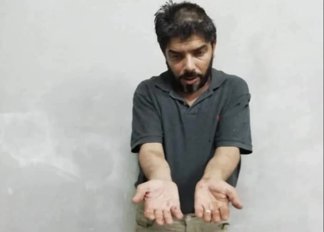 Mazen Al-Shami posted a video to the social media network and also posted on Facebook to make his claims against the Turkish forces. (Screenshot/Social media)