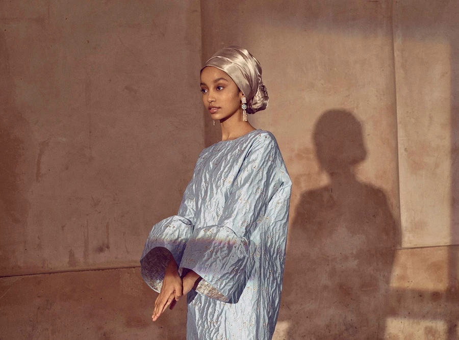 Full coverage fabric, high necklines and wonderfully detailed sleeves mark the collection. (Supplied)