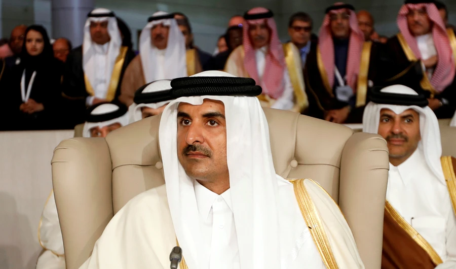 Qatar's Emir Sheikh Tamim bin Hamad Al-Thani attends the 30th Arab Summit in Tunis, Tunisia on March 31, 2019. (REUTERS file photo)