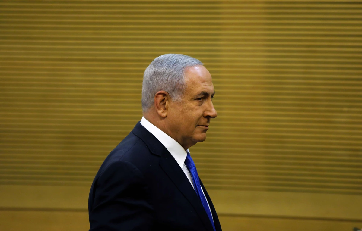 Israeli Prime Minister Benjamin Netanyahu at the Knesset on Monday. (AFP)