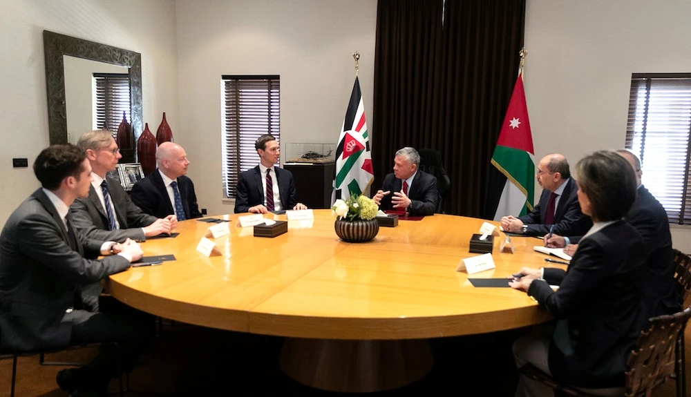 Jordan’s king tells Trump adviser peace can only come with a Palestinian state