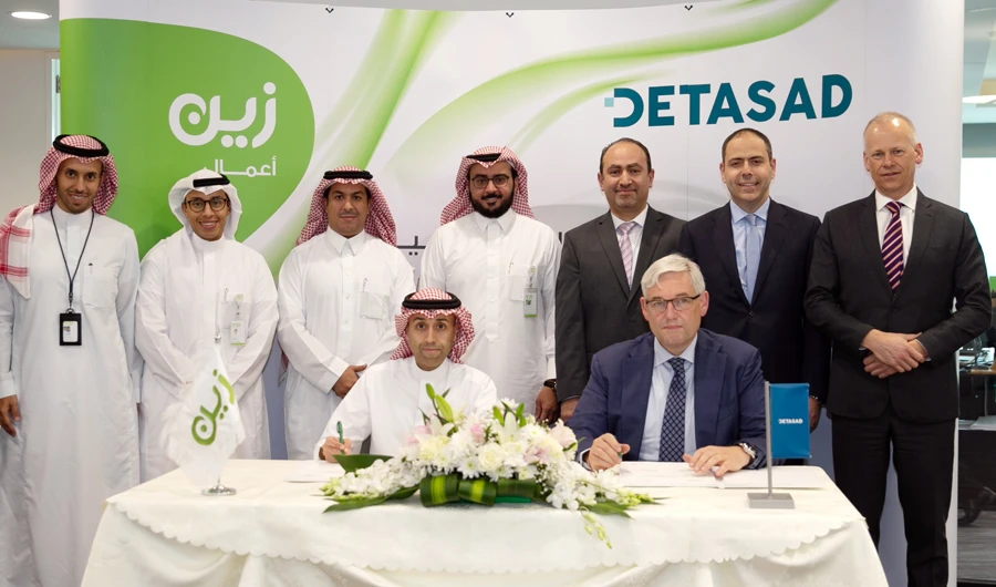 Saad A. Al-Sadhan, chief business and wholesale officer of Zain KSA, and Felix Wass, CEO and president of Detecon Al-Saudia (Detasad), signed the strategic agreement.
