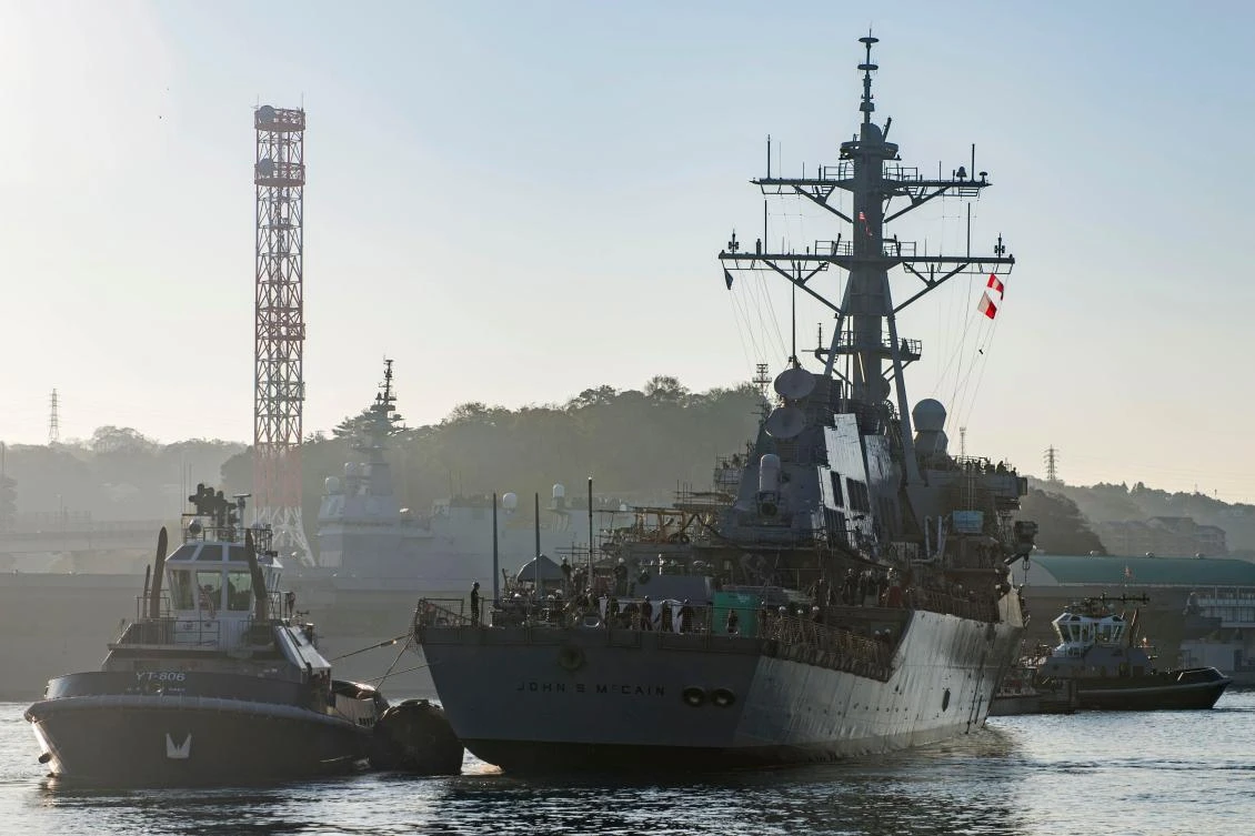 White House wanted USS McCain ‘hidden’ from Trump